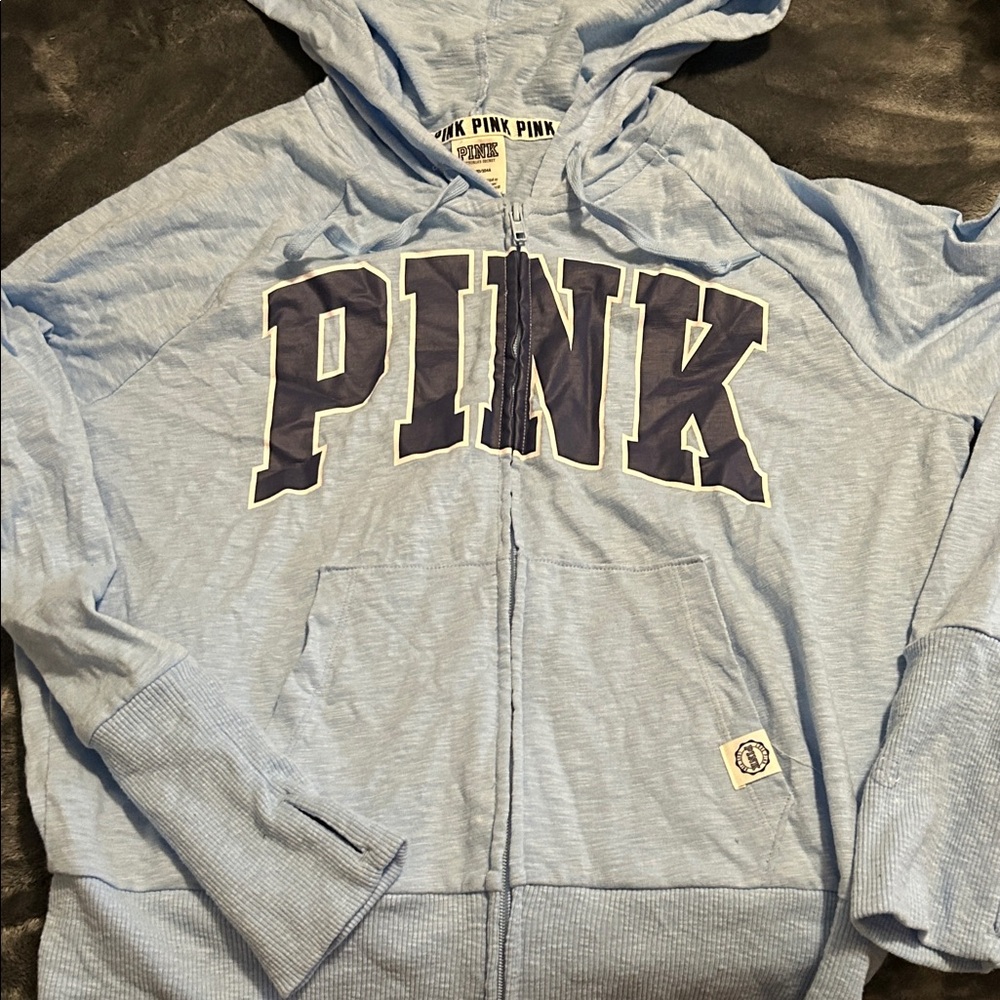 PINK Victoria's Secret Light Blue Hoodie